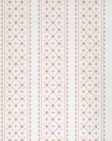 Papel Listras e Gravataria Asteriscos Rosa