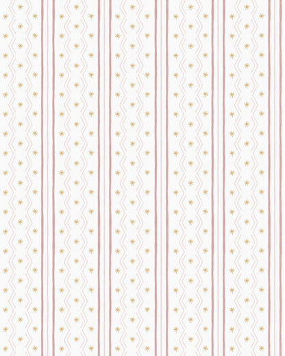 Papel Zigue e Asteriscos Rosa