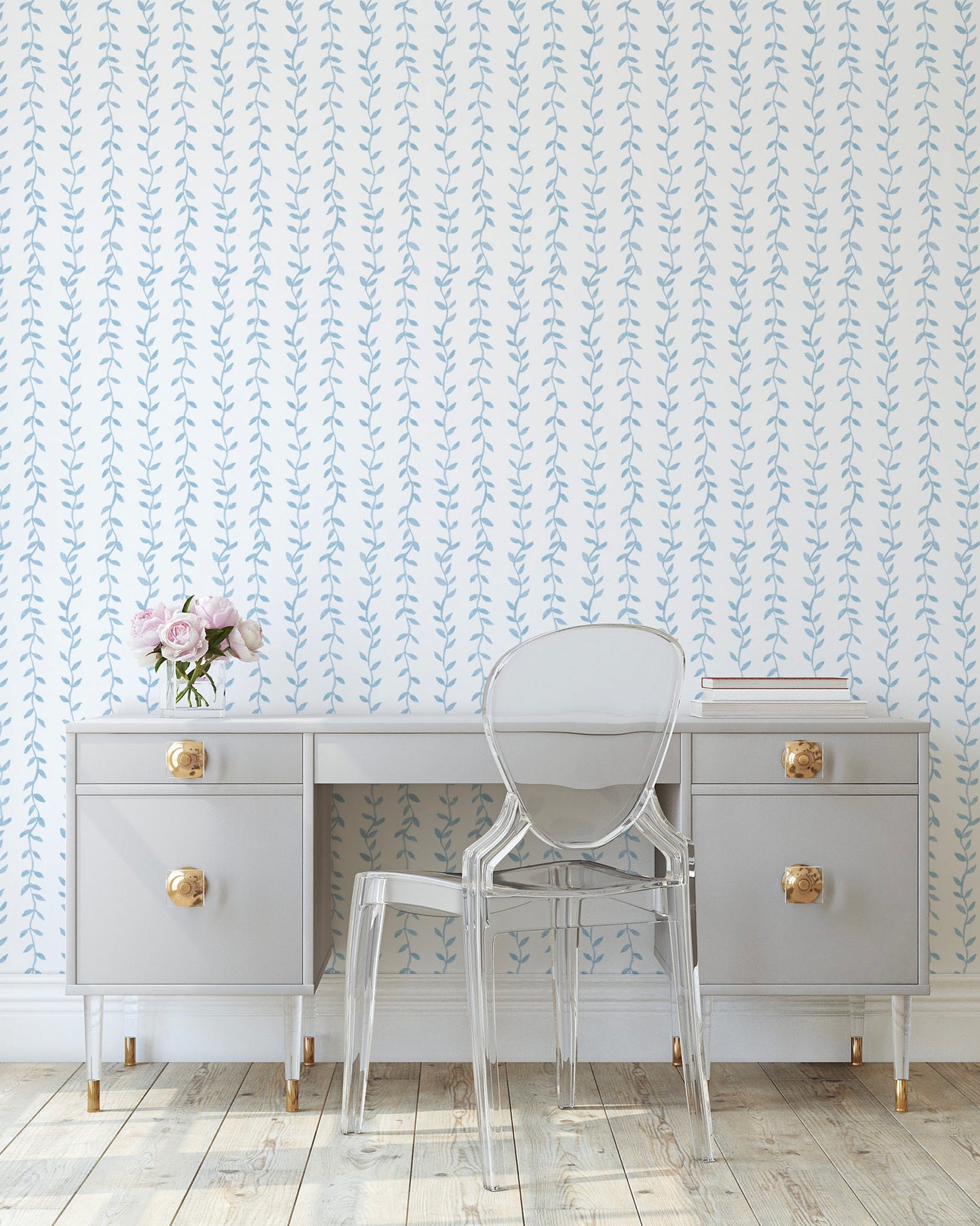 Papel de Parede Foglia Azul