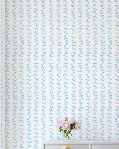 Papel de Parede Foglia Azul