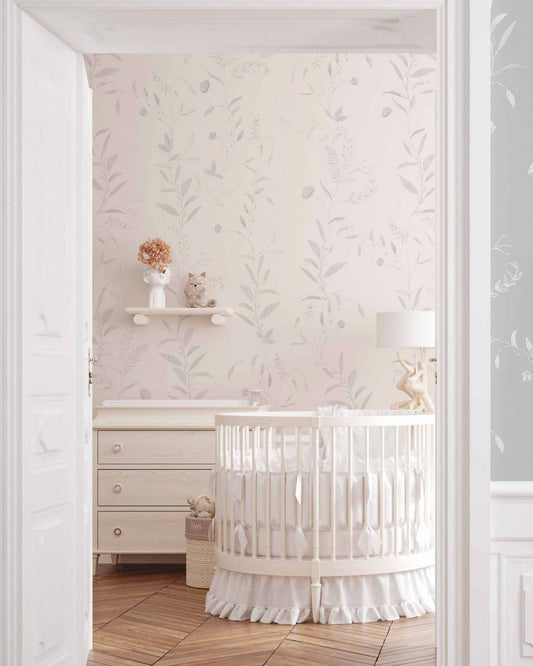 Papel de Parede Foliage Cinza
