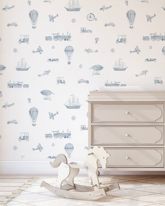 Papel de Parede Voyage Imaginare Azul