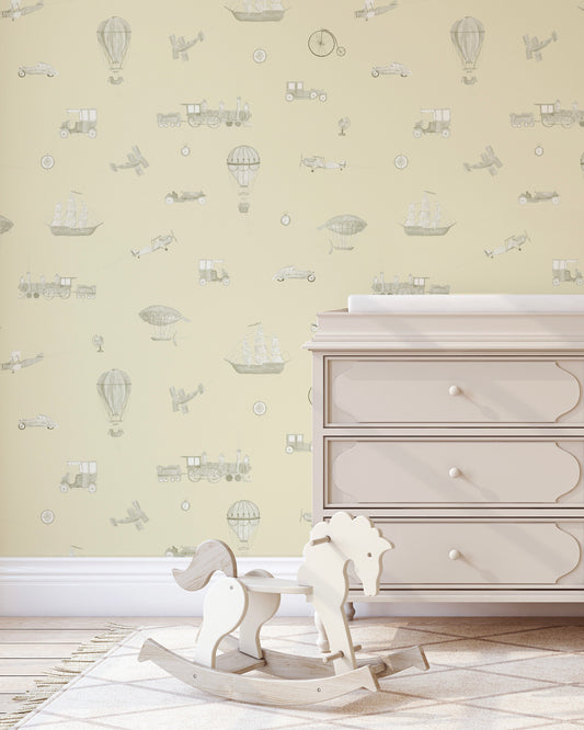 Papel de Parede Voyage Imaginare Bege