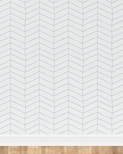 Papel Chevron Azul
