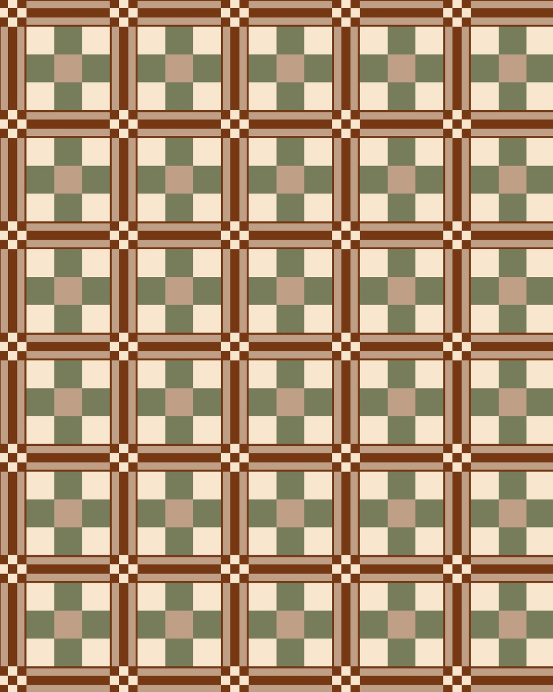 Papel de Parede Ladrilho Heritage