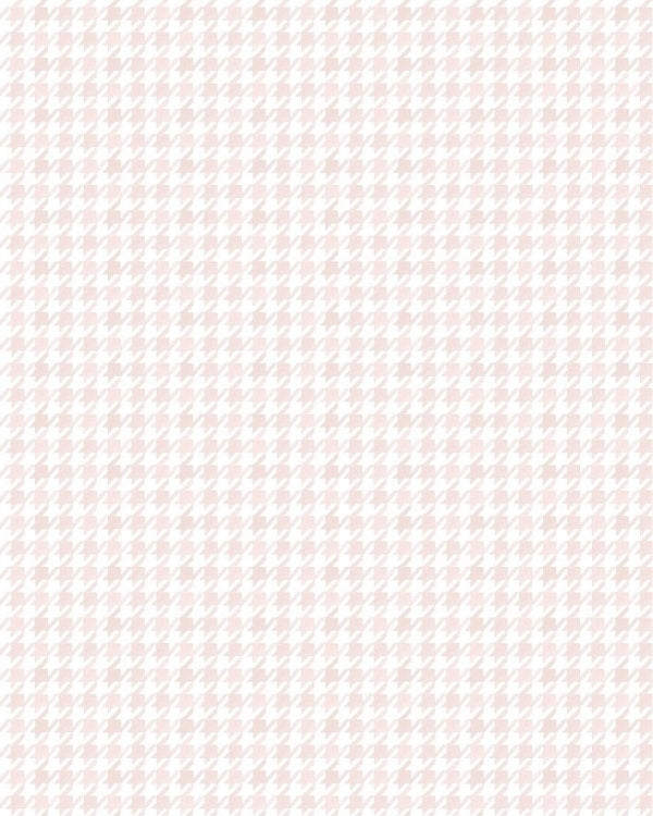 Papel de Pied de Poule Aquarela Rosa