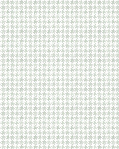 Papel de Pied de Poule Aquarela Verde