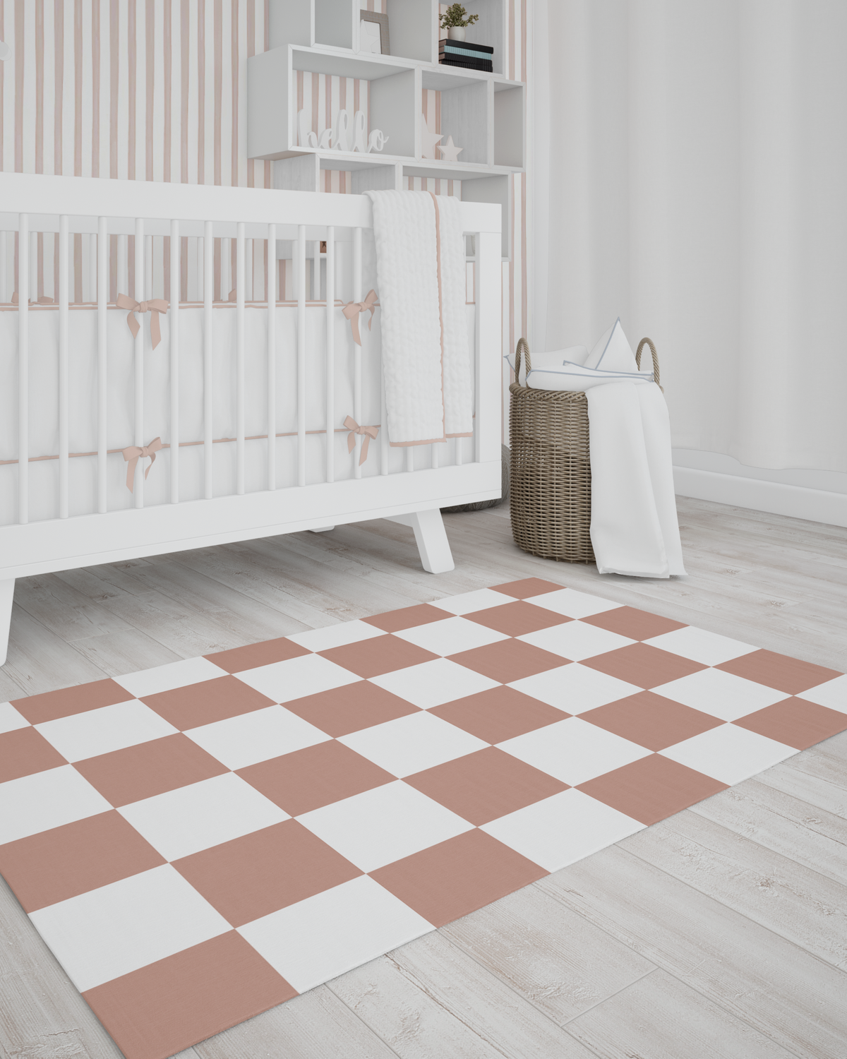Tapete Playmat Blocos Rosa Vintage