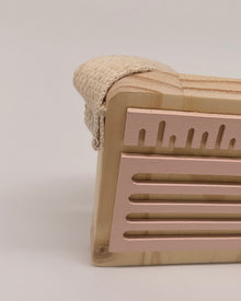 Radio de Madeira Rosa