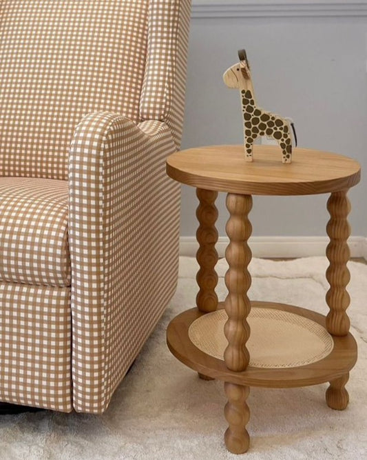 Mesa Lateral Dois apoios - Poema - Madeira