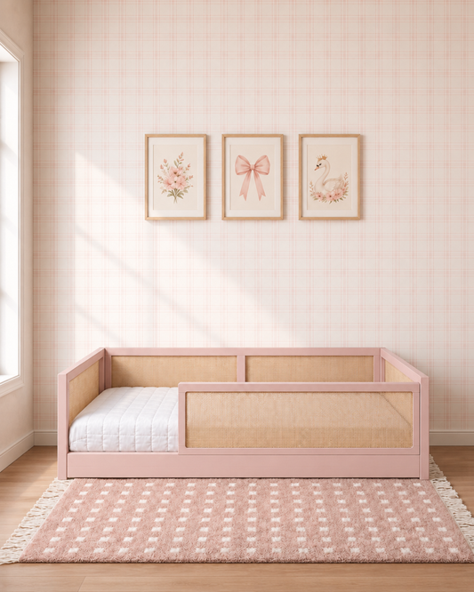 Cama Palha Evolutiva · 4 em 1 · Rosa