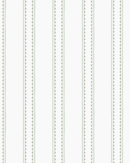 Papel Listras e Triângulos Verde