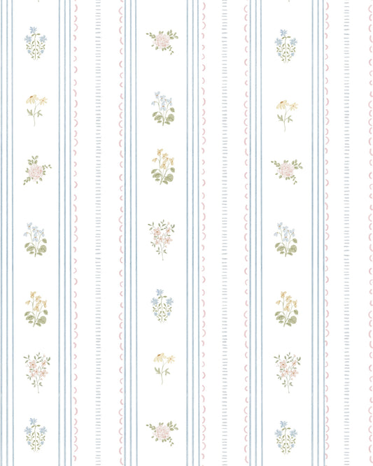 Papel de Parede English Azul