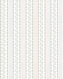 Papel Listras Ondinhas Verde e Rosa Material:Papel Celulose