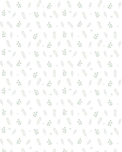 Papel Porcelana Folhinhas Delicado Verde
