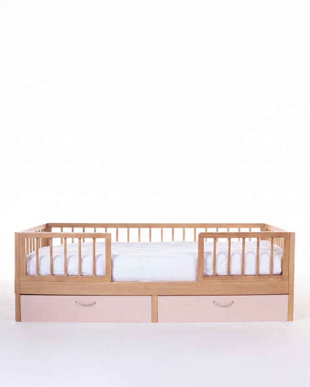Cama Montessori Evolutiva + Gavetões Rosas